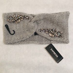 Express Women NWT Chunky Knit Winter Headband Gray